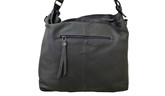 Large Charcoal Grey Hobo Bag